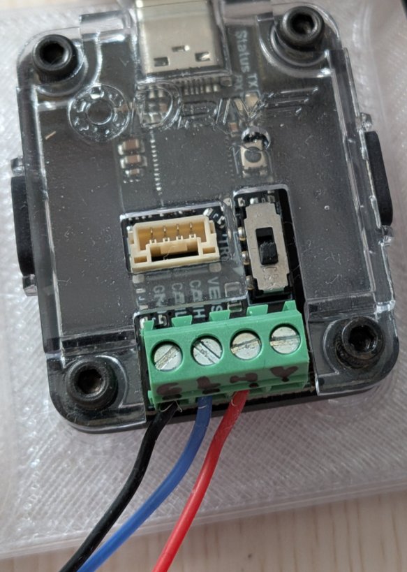 "ODrive USB-CAN Adapter wiring and black termination switch"